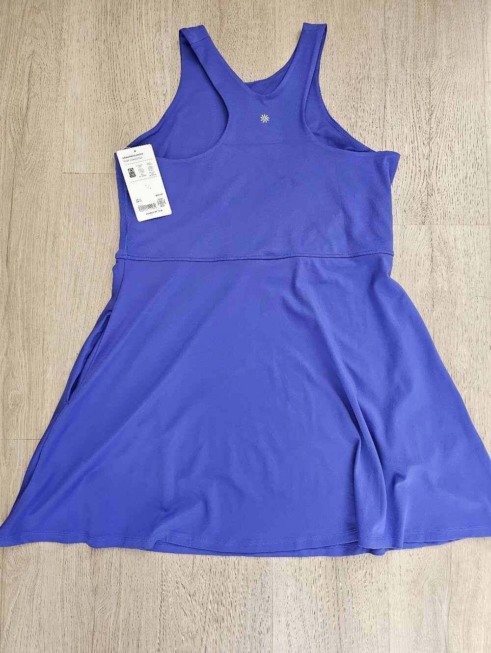 Athleta Body Conscious Women’s Royal Blue Athletic Skater Dress Nwt XL - Picture 3 of 7